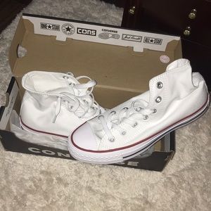 White Hightop Converse